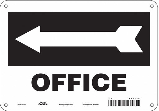Safety Sign 7 in x 10 in Aluminum