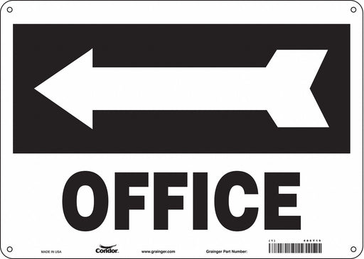 Safety Sign 10 in x 14 in Aluminum