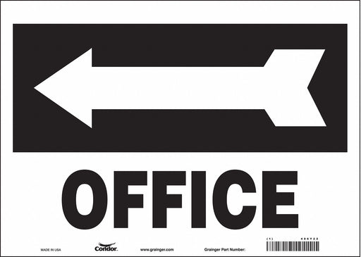 Safety Sign 7 in x 10 in Vinyl