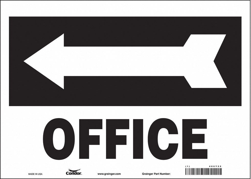 Safety Sign 7 in x 10 in Vinyl