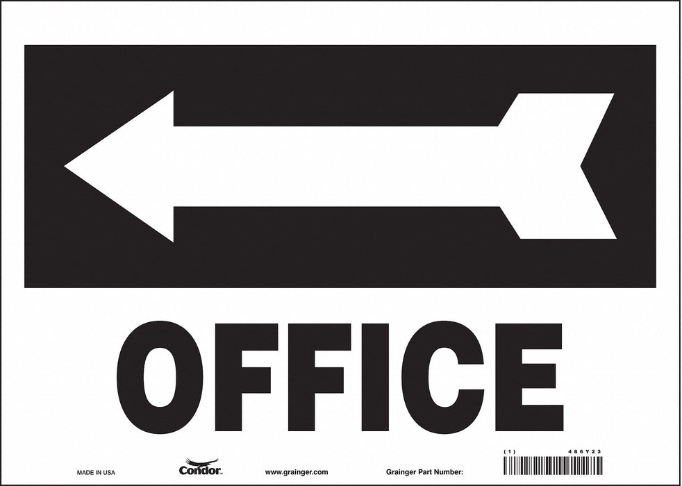 Safety Sign 10 in x 14 in Vinyl
