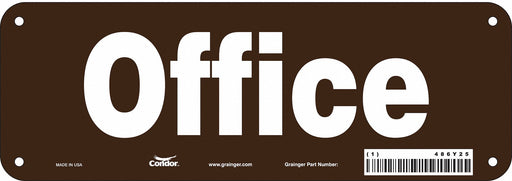 Safety Sign 3 1/2 x 10 in Polyethylene