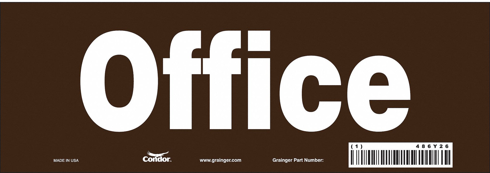 Safety Sign 3 1/2 in x 10 in Vinyl