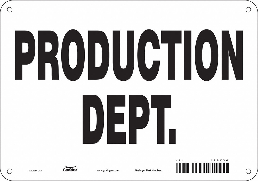 Safety Sign 7 in x 10 in Aluminum