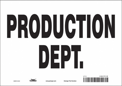Safety Sign 7 in x 10 in Vinyl