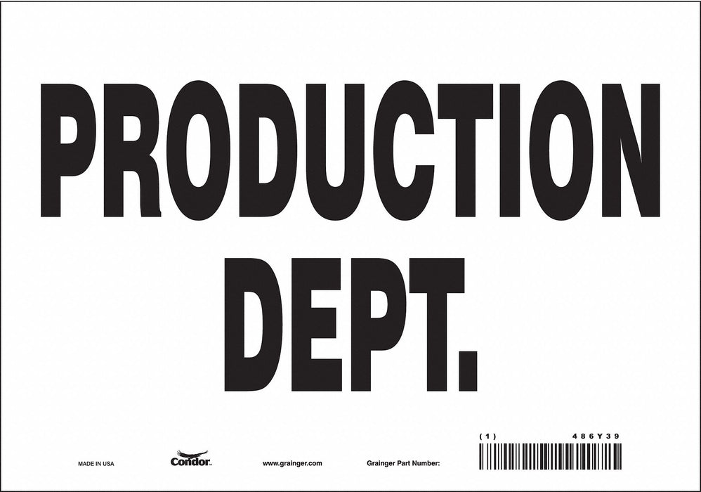 Safety Sign 7 in x 10 in Vinyl