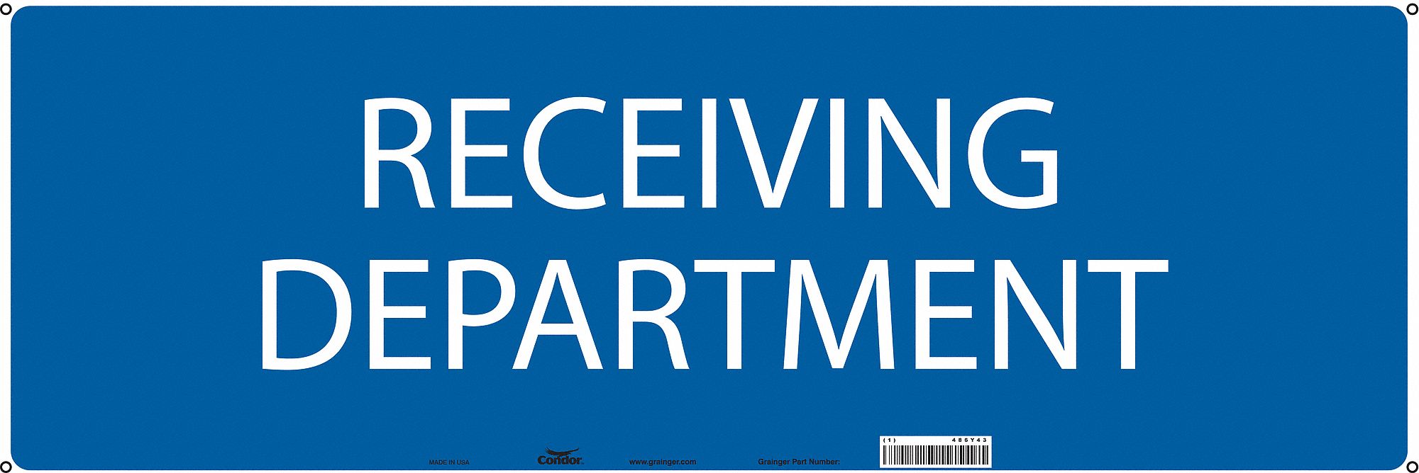 Safety Sign 10 in x 28 in Polyethylene