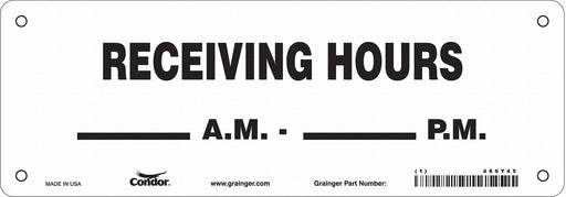 Safety Sign 7 in x 20 in Aluminum