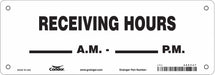 Safety Sign 7 in x 20 in Polyethylene