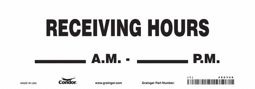 Safety Sign 7 in x 20 in Vinyl