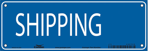 Safety Sign 7 in x 20 in Polyethylene