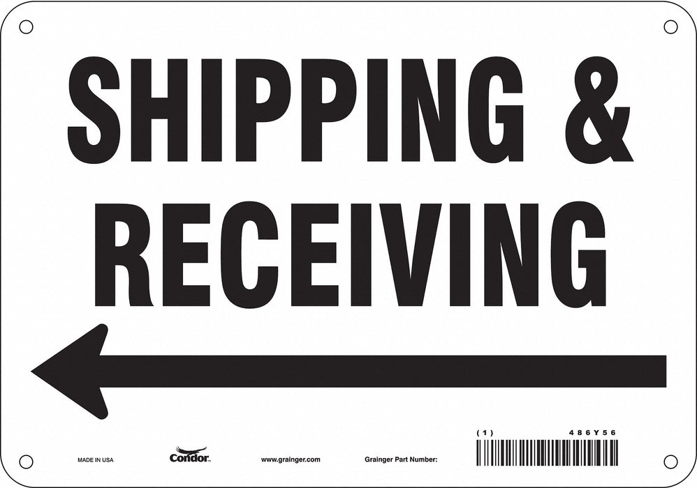 Safety Sign 7 in x 10 in Aluminum