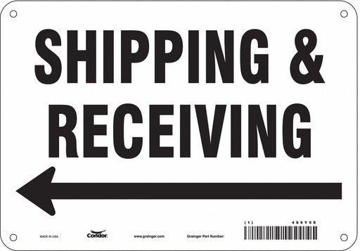 Safety Sign 7 inx10 in Polyethylene