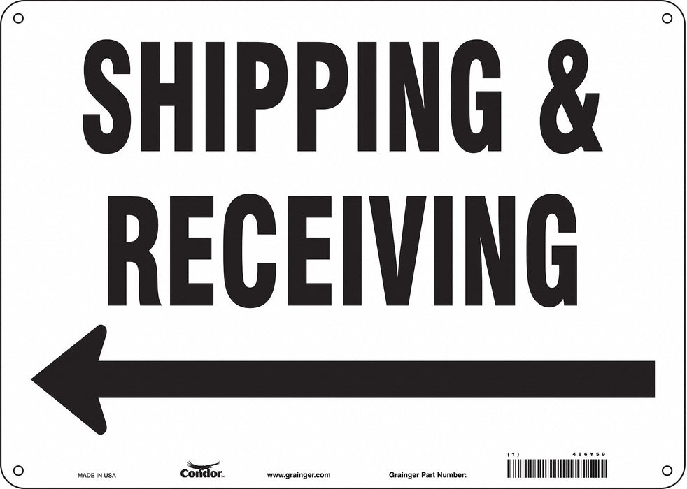 Safety Sign 10 inx14 in Polyethylene