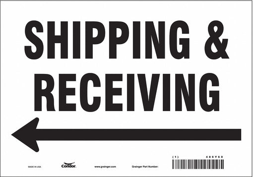 Safety Sign 7 inx10 in Vinyl