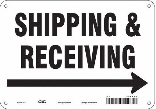 K1778 Safety Sign 7 in x 10 in Aluminum
