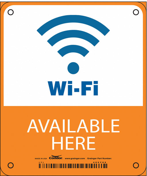 Safety Sign 6 1/4 in x 5 1/4 in Aluminum