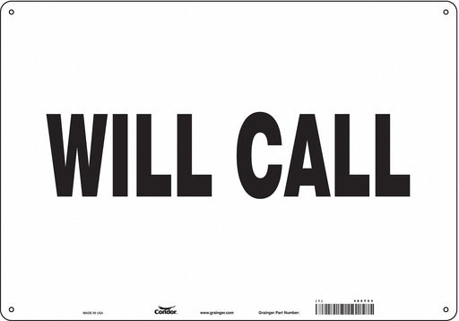 K1874 Safety Sign 14 in x 20 in Aluminum