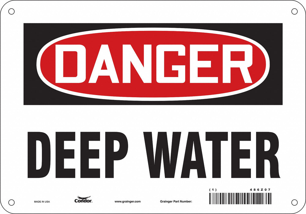 Safety Sign 7 in x 10 in Aluminum