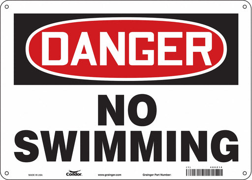 Safety Sign 10 inx14 in Aluminum