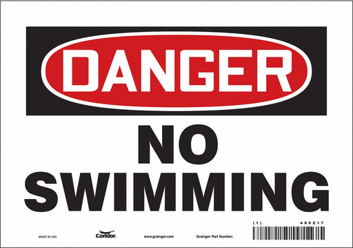 Safety Sign 7 in x 10 in Vinyl