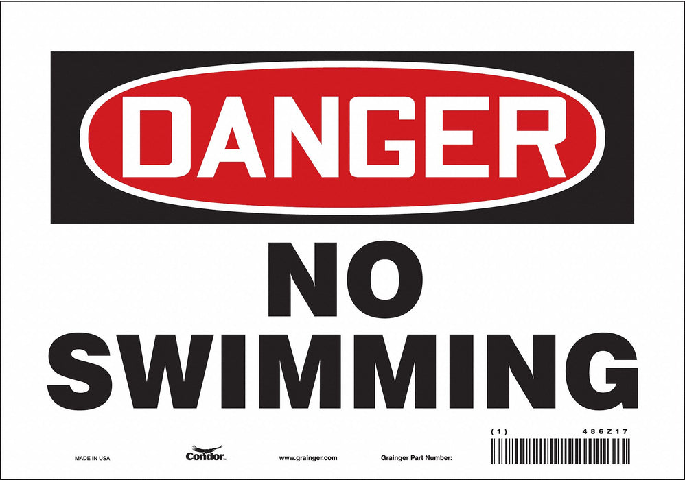 Safety Sign 7 in x 10 in Vinyl