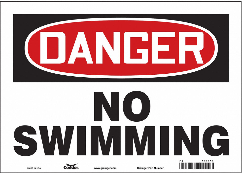 Safety Sign 10 in x 14 in Vinyl