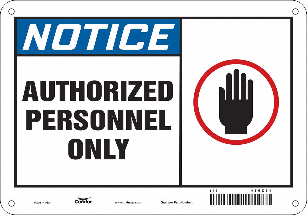 Safety Sign 7 in x 10 in Aluminum