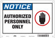 Safety Sign 7 in x 10 in Aluminum