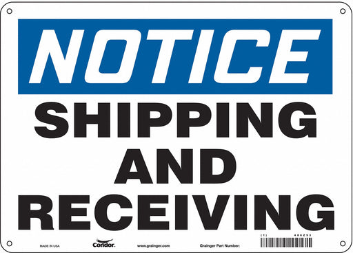 Safety Sign 10 inx14 in Aluminum