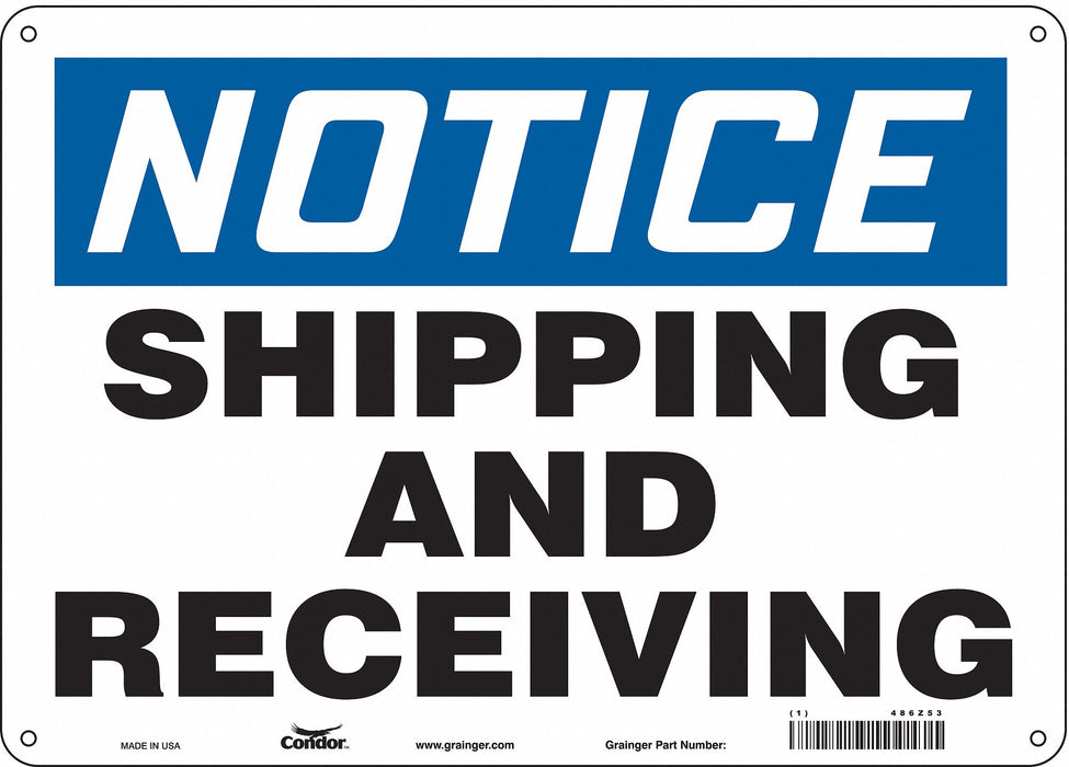 Safety Sign 10 inx14 in Aluminum