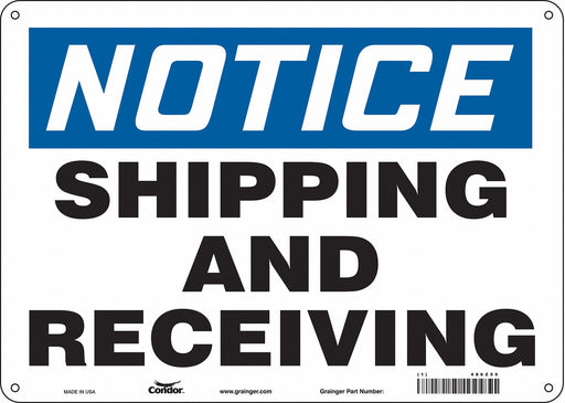 Safety Sign 10 inx14 in Polyethylene