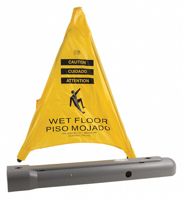 Pop Up Safety Cone Yellow 22 1/4 in H