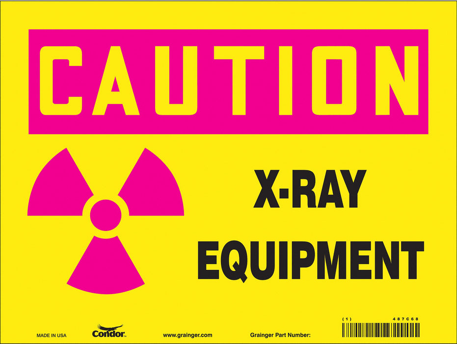 Safety Sign 9 in x 12 in Polyethylene