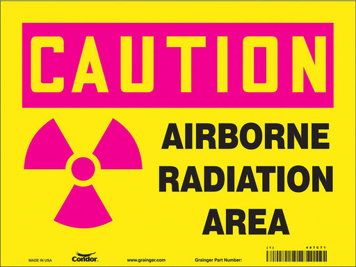 Safety Sign 9 in x 12 in Polyethylene