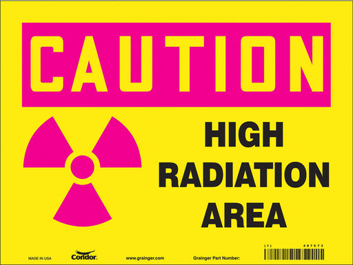 Safety Sign 9 in x 12 in Polyethylene