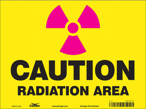 Safety Sign 9 in x 12 in Polyethylene