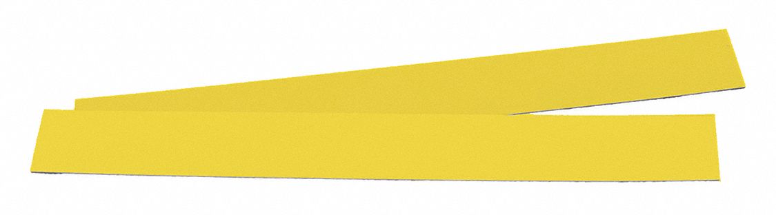 Magnetic Strip Yellow Vinyl 1 in H PK5