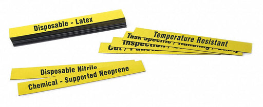 Magnetic Strip Yellow Vinyl 1 in H PK20