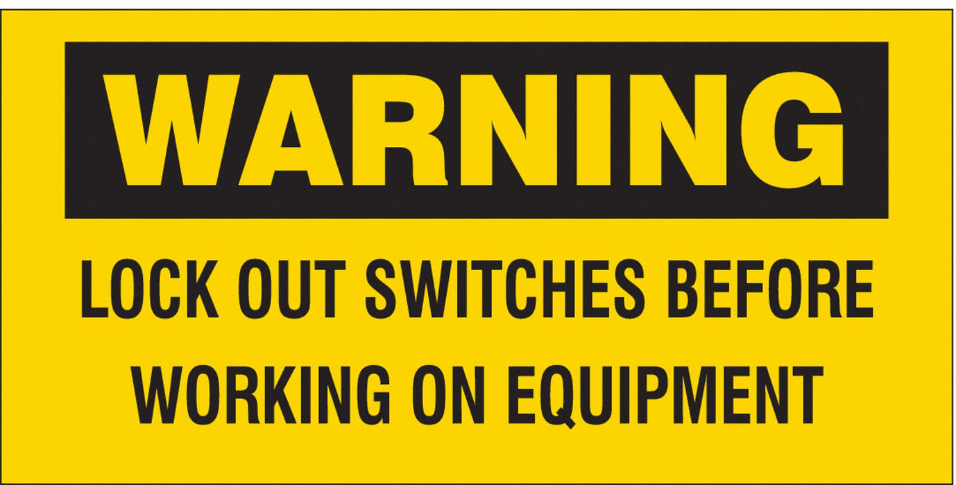 Safety Sign 4.5in x 4.5in Vinyl PK2