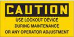 Safety Sign 2.25in x 4.5in Vinyl PK2