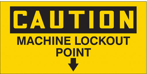 Safety Sign 2.25in x 4.5in Vinyl PK2