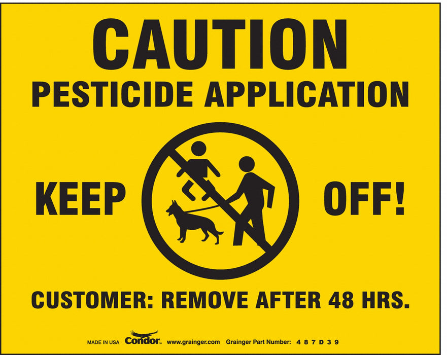 Chemical Sign 4 in Plastic PK25