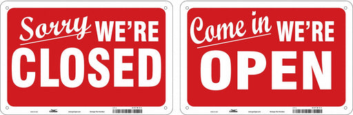 Admittance Sign 8 in x 12 in Plastic