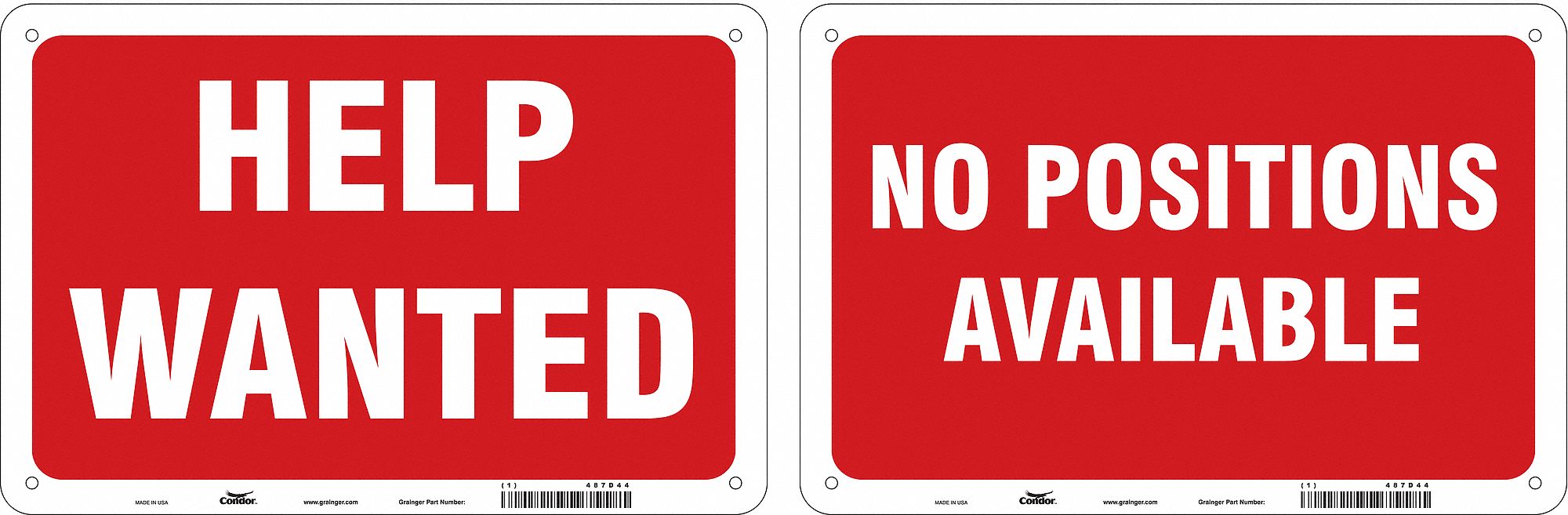 Admittance Sign 8 in x 12 in Plastic