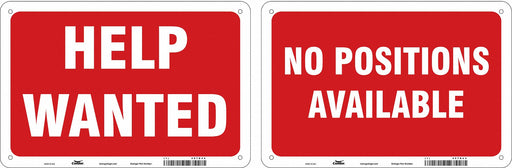 Admittance Sign 8 in x 12 in Plastic