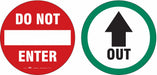 Exit Sign 6 in x 6 in Vinyl