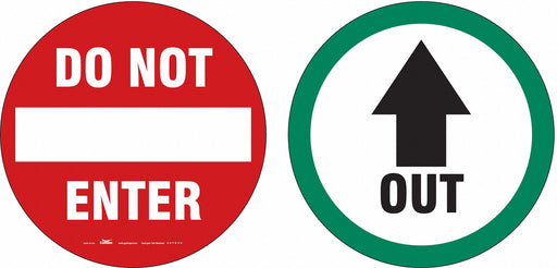 Exit Sign 6 in x 6 in Vinyl