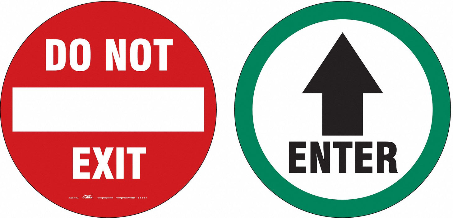 Exit Sign 6 in x 6 in Vinyl