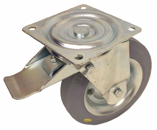 Plate Caster Swivel Rubber 11 5/8 H